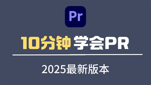 【2025版PR教程】10分钟学会PR！全网最干0废话