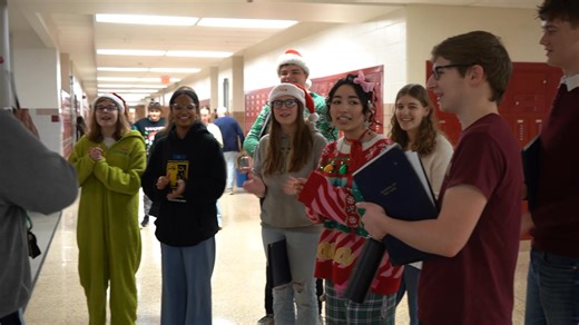 Something uplifting to kick off your holiday break… every year, our Governor Mifflin High School choral students deliver singing telegrams throughout the building on the last school day before holiday break. This year, they had the opportunity to deliver a very special one to Coach Morrisey! 😮 Coach Morrisey has been a bright light for students in our halls recently, making all feel welcome and excited for school while also encouraging students to keep moving, get to their destination, and arri