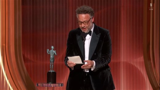 Seth Rogan acceptance speech on Catherine O'Hara's behalf