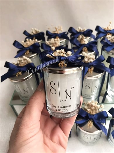 Personalized Wedding Candle Favors, Bridal Shower Gifts - Etsy