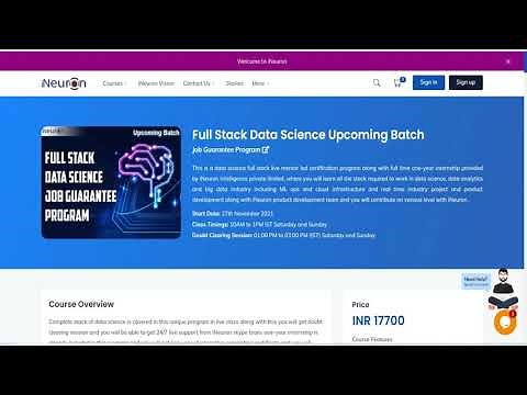 iNeuron Full Stack Data Science Course With Job Guarantee