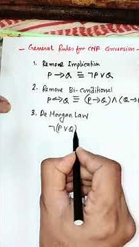 General Rules for CNF Conversion | Conjunctive Normal Form Explained #discretemath #CNF