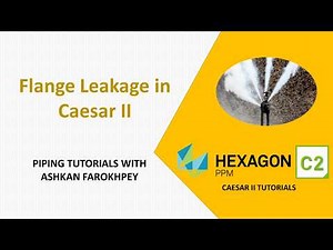 Flange Leakage Analysis in Caesar II