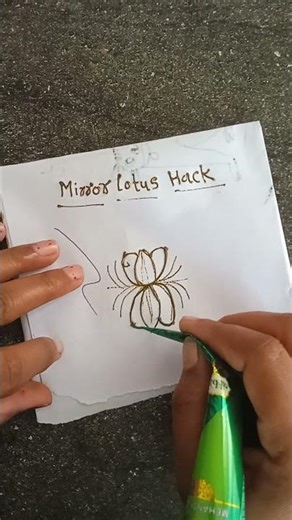 Both sides Lotus easy tricks||mirror lotus Hack for Beginners#lotus #tipsandtricks #hack #shorts