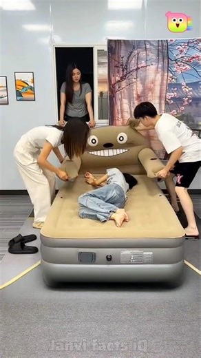Smart Viral Air Bed 🤯 ~ mini wood toy-woodworking art skill wood / hand crafts~#shorts