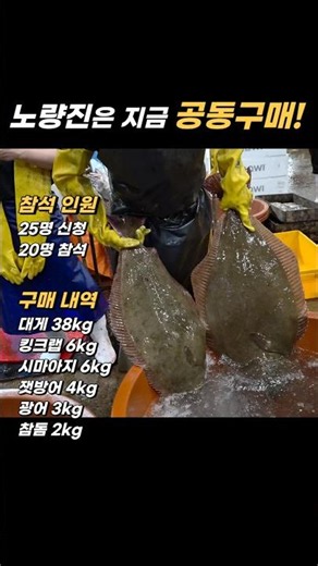 Group buy with 20 people! Buying at wholesale prices at Noryangjin Fisheries Wholesale Market at ...
