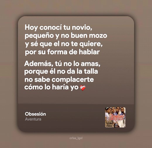 Obsesión - Aventura