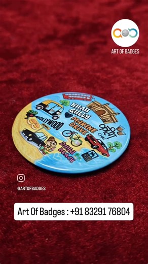 We offer custom badges too! WhatsApp us at 8329176804. #badge #artofbadges #badges #shorts