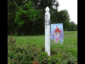 How to Align House Numbers on a Post