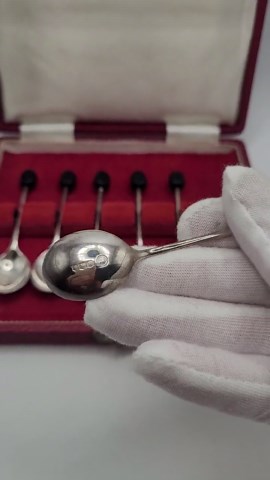 Elegant Set of Vintage Silver Spoons Presented in the Original Fitted Case - Etsy