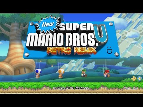 New Super Mario Bros U Retro Remix 100% Complete