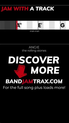 Angie by The Rolling Stones | BANDJAMTRAX EASY GUITAR | Jam With A Track