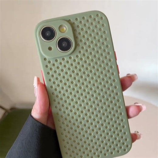 Heat Dissipation Hole Design Soft TPU Case for iPhone Series