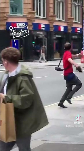 London street fight, central london