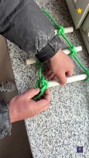 Easy & Secure Survival Knot — Ladder Knot Tutorial! #knot #rope