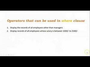 SQL Basics Geeks for Geeks lec 17