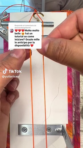 Respuesta a @eleonoralongobard3 así iniciamos en el telar 🙌🏻 #telar #miyuki #miyukibracelet #handmade #apexnc #mostacilla #pulseramiyuki #delicas #beads #venezuela #manualidades