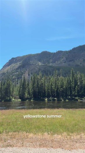 Yellowstone National Park has stunning beauty at every turn, from forest-lined rivers and vast plains to the iconic Old Faithful and translucent thermal pools. The perfect day trip from Big Sky! #yellowstonenationalpark #travel #montana #yellowstone #summertravel