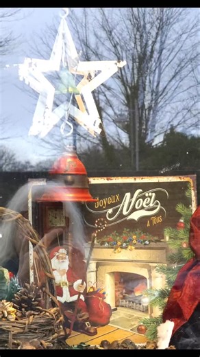 A neighbour's window and festive baubles at the @abbeyphysic #christmas #christmasdecorations🎄 | The Middlesized Garden