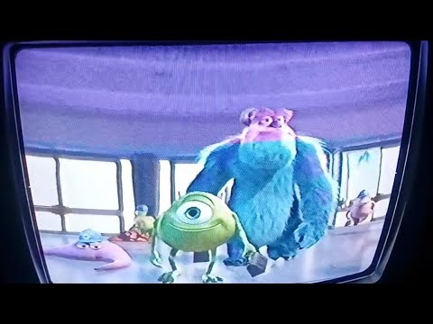 Damaged Monsters Inc UK VHS (bad tracking)