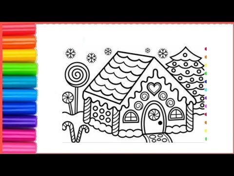 Tiny House Drawing Step by Step 🏠 | How to Draw a Tiny House | Easy Home Drawing