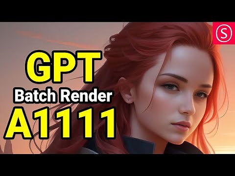ChatGPT BATCH Render in A1111 - NO Install Required