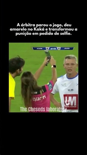 The referee gave Kaká a yellow card just to secure the most expensive selfie of the game.