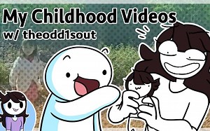 【小J动画】和James看小J小时候的视频（中文字幕）