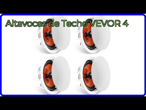 RESEÑA (2025) : Altavoces de Techo VEVOR 4. DETALLES ESENCIALES