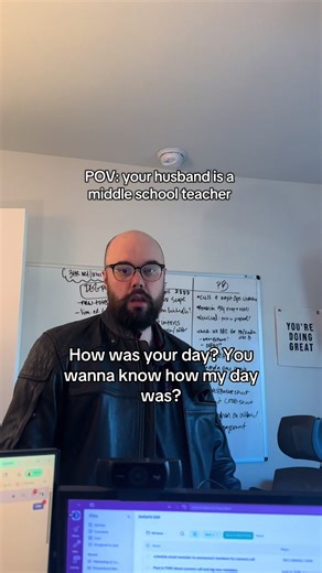 @MisterSmith really goes thru it for these middle school kids. I was a teacher too and can vouch for this. Everyone on the other app is feeling for him too haha