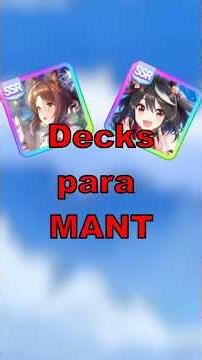 Deck para MANT (Trackblazer) #uma #anime #umamusume #videojuegos #tutorial #gaming #games #gacha