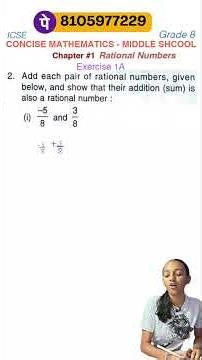 Same Denominator Trick | Class 8 ICSE Maths | Exercise 1(A), Question 2(i)