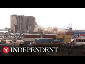More of port grain silo collapses on anniversary of Beirut blast