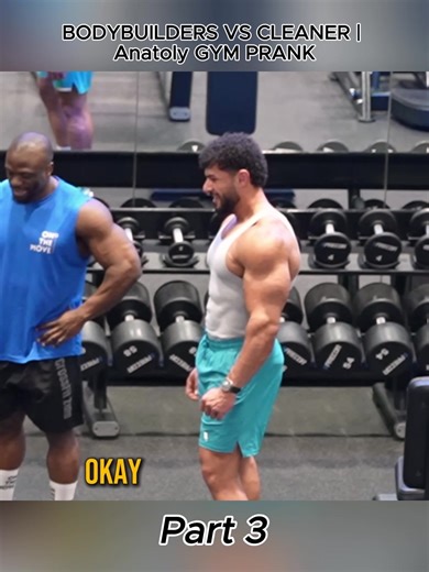 Bodybuilders Challenge Cleaners in Hilarious Gym Prank