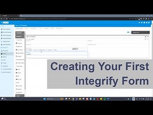 Introduction to Integrify - Creating Forms