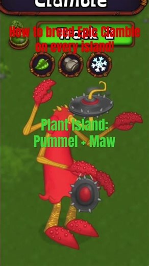 How to breed Epic Clamble on every island! #epics #msm #mysingingmonsters