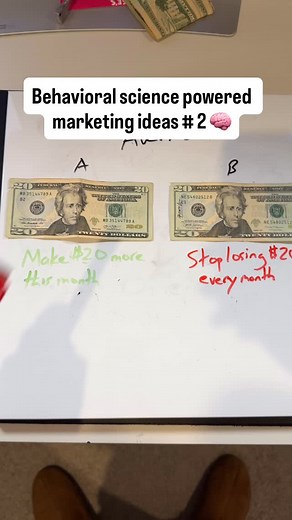 Most marketers focus on what people will gain from their product. But the best marketers hit on what they’re afraid to lose. Loss aversion is one of the most powerful psychological principles in marketing and it’s backed by decades of research from Nobel Prize winner Daniel Kahneman. Here’s the thing… People feel losses about twice as intensely as they feel gains. That $100 you might lose? It hurts way more than the satisfaction you’d get from winning $100. Here’s how you can use this in your ma