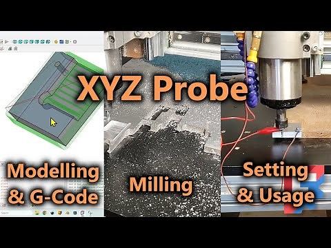 CNC Tutorial: Model, Mill & Set an XYZ Probe | Full G-Code Workflow + UGS Setup (FreeCAD CAM)
