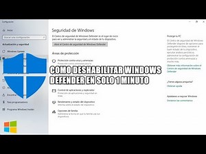 Como deshabilitar o desactivar Windows Defender en Solo 1 minuto | Windows 10.