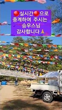 🔴실시간🔴 방생법회를 위하여 고군분투 하시는 승우스님 수희찬탄하옵니다 #금강경봉찬기도 #수륙방생법회 #수희찬탄 #룽다 #바람이전하는경전 #shorts