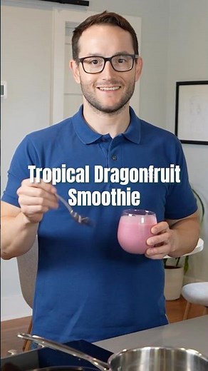 High Fiber Dragonfruit Smoothie Recipe #fiber