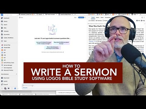 How to Write a Sermon Using Logos Bible Study Software, Featuring the New AI Study Assistant Tool