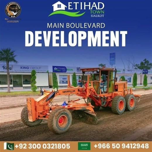 🚧✨ Development in Full Swing at Etihad Town Sialkot! ✨🚧