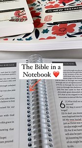 The Bible in a Notebook ❤️ Read Scripture in a whole new way 😍 🥰 SAVE 20% with code: SAVE20 #biblestudy #giftsforher #spiralbiblenotes #spiralbible #bible #biblejournalingcoffee #biblejournaling #bibletransformation #biblescripture #biblereading #bibletruth #note #notetaking #notebook #christianwoman | Spiral Bible