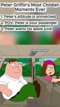 Family Guy: Peter Griffin’s Funniest Childish Moments 😂 #Shorts