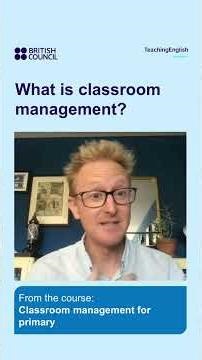 What is classroom management? #teachingcommunity #education #teachingenglish