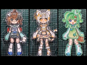 Cute & Easy! Movable Paper Doll Gacha for First-Timers