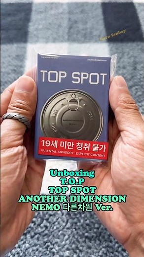 Unboxing T.O.P Album - TOP SPOT ANOTHER DIMENSION NEMO 다른차원 Ver.