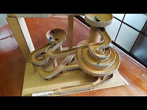 段ボールで作るビー玉コースター