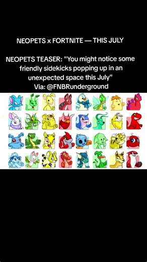 NEOPETS x FORTNITE COLLAB #fortnite #neopets